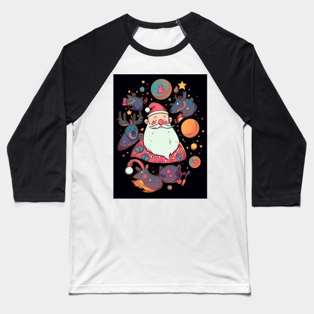 Christmas and Santa Claus6 Baseball T-Shirt by saveasART